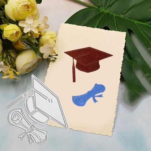 Graduates Die Cuts for Card Making, Cutting Dies Metal Template Molds, Graduation Dies for Crafting DIY Photo Album Paper Embossing Scrapbooking Supplies in Saudi Arabia