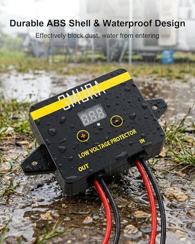 حامي الجهد المنخفض DC 12-36V، مفتاح فصل الجهد المنخفض المقاوم للماء مع شاشة LED رقمية، وحدة حماية من التفريغ الزائد تستخدم لبطاريات الرصاص الحمضية والليثيوم in Kuwait