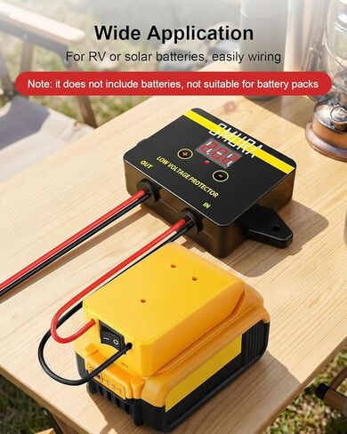 حامي الجهد المنخفض DC 12-36V، مفتاح فصل الجهد المنخفض المقاوم للماء مع شاشة LED رقمية، وحدة حماية من التفريغ الزائد تستخدم لبطاريات الرصاص الحمضية والليثيوم in Kuwait