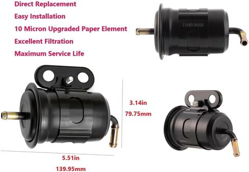 High Pressure Fuel Filter Compatible with Suzuki Outboard DF 90HP 115HP 140HP 200HP 225HP 250HP 300HP 15440-96J00 15440-96J01 15440-90J00 15440-93J00 in Saudi Arabia