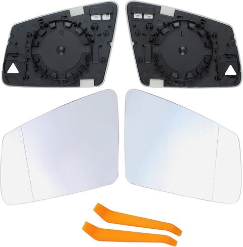 Pair Left and Right Side Rearview Heated Mirror Glass with Backing Plate for Mercedes-Benz C300 C350 E350 S550 S600 E400 CLS400 CLS550 CL550 CL600 CL63 S63 S63 AMG S in Kuwait