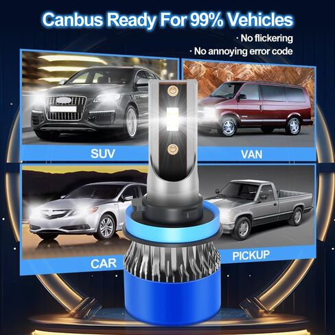 Fit for Dodge Charger 2011 2012 2013 2014 Lamps High Beam +Low Beam +Fog Bulb Combo Light Bulb 6500K Ultra White 50000hrs Lifespan 6PCS in Saudi Arabia