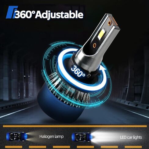 Fit for Dodge Charger 2011 2012 2013 2014 Lamps High Beam +Low Beam +Fog Bulb Combo Light Bulb 6500K Ultra White 50000hrs Lifespan 6PCS in Saudi Arabia