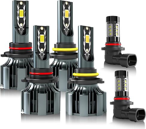 Light Bulbs Compatible For 2003 2004 2005 2006 Chevy Silverado 1500 2500 3500, 9005 Hi Beam + 9006 Lo Beam + 9145 Fog Light Bulbs, 6500K Cool White,Plug and Play,Pack of 6 in Saudi Arabia