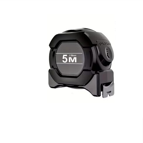 High Precision Carbon Steel Measuring Tape, Wear-Resistant Tape Measure with Fraction, Self-Locking - 5m Long, 25mm Wide in Kuwait