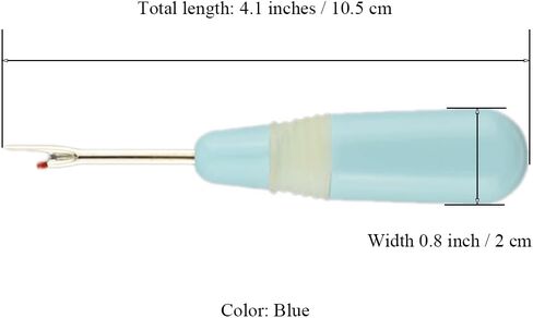 HAHIYO Blue Seam Ripper Ergonomic Grip Thread Stitch Remover Tool Sewing Stitch Cutter Thread Ripper Unpicker Sewing Accessory&Supply for Crafting Notions Quilting Sewing Hem, 4.1-Inch 1PCs in Kuwait