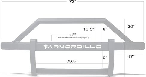 Armordillo AR2 واقي ما قبل العداء متوافق مع 2023-2025 Ford F250 / F350 / F450 / F550 Superduty | 8737736 | أسود غير لامع | واقي شبكة مصد فولاذي معياري in Kuwait
