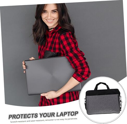 Housoutil Laptop Sleeve Bag Lightweight Wear-resistant Case Pocket for Business Travel Portable Protective Holder for Laptops and Tablets in Kuwait