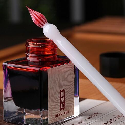 Short Glass Dip Pen Ergonomic Grip Glass Dip Pen for Beginner Artist Writing Sketching Journaling Scrapbooking in Saudi Arabia