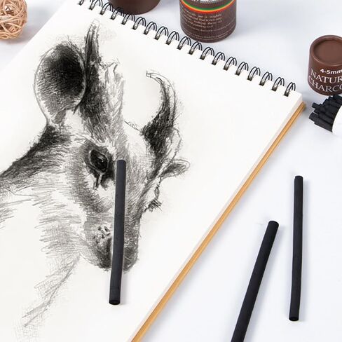 10PCS Charcoal Sticks, 3-5mm, Drawing Tools, Art Supplies in Kuwait