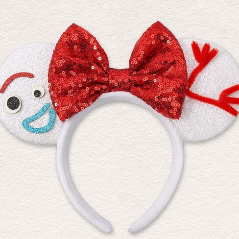 Mouse Ears Headbands, Sequin Mouse Ears for Women Girls Boys, Shiny Bow Headband for Cosplay Costume Party Decorations Hair Accessories (Polka Dots) in Saudi Arabia