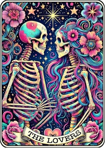 GemZono Square Diamond Art Kits for Adults-The Lovers Skeleton Square Drill Diamond Painting,Square Diamond Art,DIY Skeleton Gem Art Kits for Adults and Crafts for Gifts and Home Wall Decor 12x16inch in Kuwait