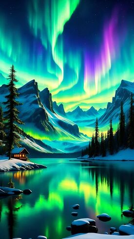 ARTGOTO Large Square Drill Diamond Art Painting Kits for Adults,15.7x27.5inch/40x70cm Landscape Aurora B DIY Full Square Diamond Dots Large Size,Big Gem Art and Crafts for Home Wall Decor Gifts in Saudi Arabia