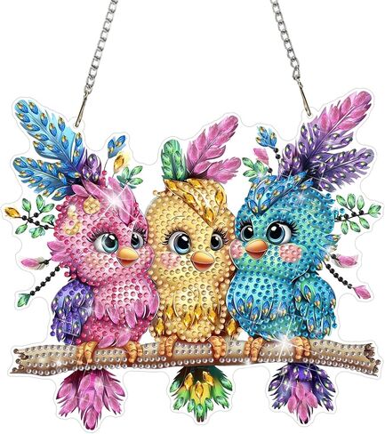 DOMROM Elephant Diamond Art Hanging Kits for Adults Beginners, Special Shaped Crystal Diamond Painting Elephant Pendant, DIY Diamond Art Suncatchers for Home Garden Wall Decor Gift in Saudi Arabia