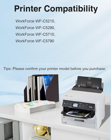 Remanufactured T902XL Ink Replacement for Epson 902 T902XL Ink Cartridges Combo Pack High Yield to use with Workforce WF-C5710 WF-C5790 WF-C5290 WF-C5210 Printer (Black Cyan Magenta Yellow) in Saudi Arabia