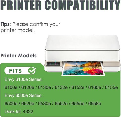 SFINK 68 Ink Cartridges Replacement for 68 Black Color Ink Cartridges Combo Pack Compatible with Envy 6152e, 6155e, 6552e, 6555e, 6558e Series Printer 2PK (1 Black, 1 Tri-Color) in Kuwait