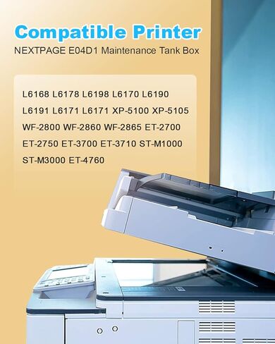 NEXTPAGE E-04D1 Maintenance Box for Epson ET-15000 ET-4750 ET-4850 ET-3760 ET-4760 ET-3850 ET-3750 ET-3710 ET-3830 WF-2860 Printer(EWMB1 ET1500 Ink Maintenance Box) in Saudi Arabia