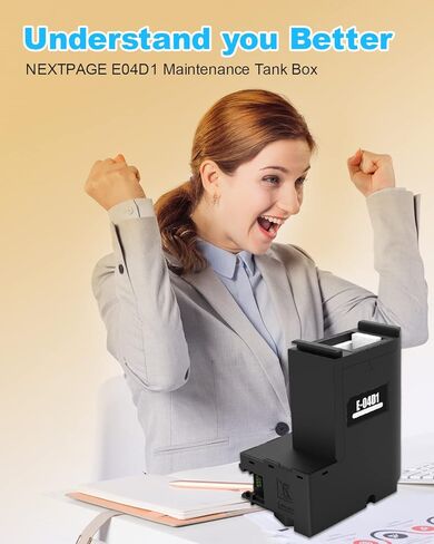NEXTPAGE E-04D1 Maintenance Box for Epson ET-15000 ET-4750 ET-4850 ET-3760 ET-4760 ET-3850 ET-3750 ET-3710 ET-3830 WF-2860 Printer(EWMB1 ET1500 Ink Maintenance Box) in Saudi Arabia