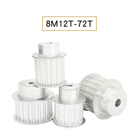 Belt Pulley 8M-38T/39T/40T/42T/44T/45T Bore Size 12 mm Teeth Pitch 8, Alloy Wheel for Width 25/30 8M Timing Industrial Bearings Gears(8M42T (Bore 12 mm),32 mm) in Kuwait