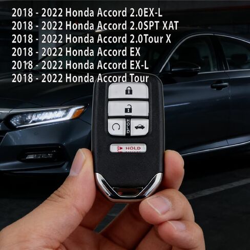 Car Key Fob Remote Keyless Entry Control CWTWB1G0090 433MHz 5 Button Replacement for 2018-2022 Honda Accord 2.0EX-L EX Tour - 2 Pack in Kuwait
