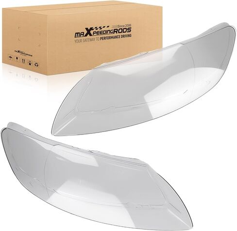 maXpeedingrods 2PCS Pair Headlight Lens Cover Front Clear for Audi Q7 2006-2015, 4L0941029 4L0941030 PC in Kuwait