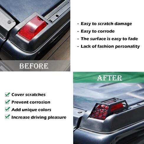 PIUGILH Cab Roof Running Light Bezels Covers Trim Molding,Car Roof Side Light Cover Guards Compatible with 2003-2009 Hummer H2,4PCS in Kuwait