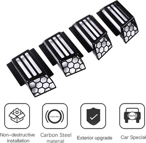 PIUGILH Cab Roof Running Light Bezels Covers Trim Molding,Car Roof Side Light Cover Guards Compatible with 2003-2009 Hummer H2,4PCS in Kuwait