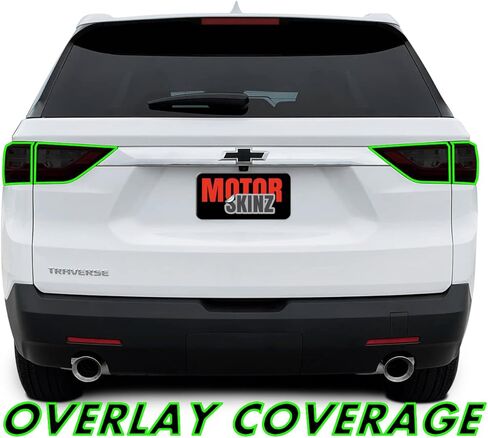 SlickMod PreCut Vinyl Smoke Tint for 2018-2021 Chevy Traverse Tail Light (2. Taillight, 20% Dark Smoke) in Kuwait