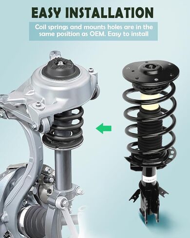 SCITOO Front Pair Strut & Spring Complete Assembly Compatible with 2013-2018 for Ford for Fusion Complete Struts 172638 in Kuwait