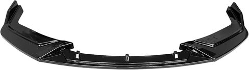 FREEMOTOR802 متوافق مع 2017-2021 Honda Civic Hatchback & Si Front Bumper Lip Spoiler، IKON Style Gloss Black Front Air Dam Chin استبدال الشفة، 2018 2019 2020 in Kuwait