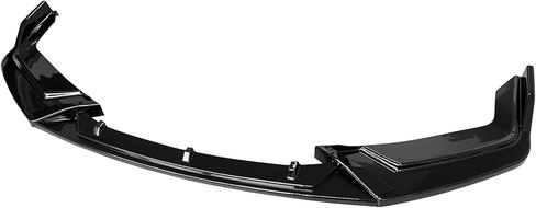 FREEMOTOR802 متوافق مع 2017-2021 Honda Civic Hatchback & Si Front Bumper Lip Spoiler، IKON Style Gloss Black Front Air Dam Chin استبدال الشفة، 2018 2019 2020 in Kuwait