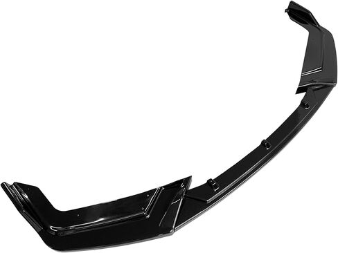 FREEMOTOR802 متوافق مع 2017-2021 Honda Civic Hatchback & Si Front Bumper Lip Spoiler، IKON Style Gloss Black Front Air Dam Chin استبدال الشفة، 2018 2019 2020 in Kuwait