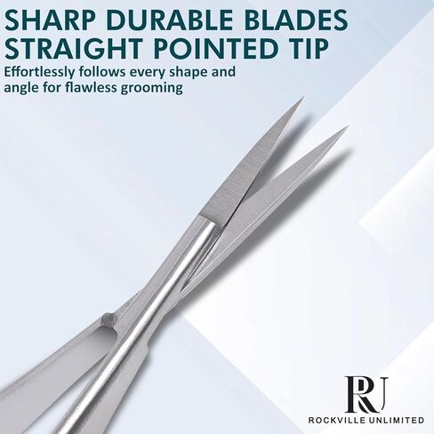 Micro Scissor 5.5" Straight Set of 3 Premium Stainless Steel Applique Scissors Sewing Art & Craft Trimming for Eyebrow Eyelash Embroidery Scissors Extra Sharp thread cutting Spring action scissors. in Saudi Arabia