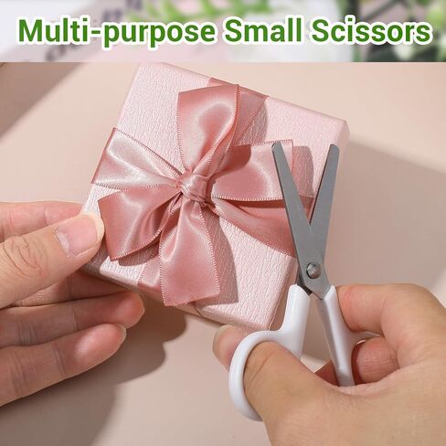 3 Pcs 4" Kids Scissors With Safety Cove Blunt Tipped Scissors Small Travel Size Tsa Compliant Round Blunt Tip Mini For Multipurpose Students School Office Home Paper Craft Supplies in Kuwait