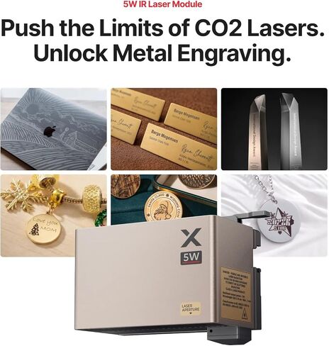 وحدة ليزر xTool 5W IR لـ P3، رأس نقش ليزر IR 5W للمجوهرات والمعادن، وحدة ليزر احترافية للمعادن والبلاستيك ونقش الأكريليك in Kuwait