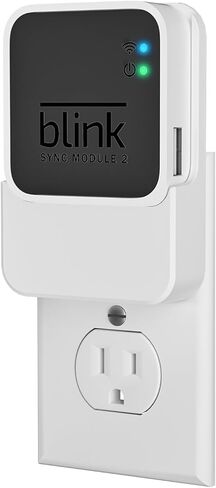 Mount Wall Wall for Blink Sync Module 2 ، 2-in-1 Station (Mount & Charger)-شريحة لتوفير الفضاء للكاميرا الخارجية الداخلية Blink ، وتثبيت سهلة ووضع مرن in Kuwait