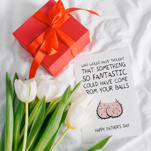 Fathers Day Card, Fathers Day Funny Gifts from Daughter Son Kids Wife, Best Jokes Daddy Gift Ideas, Boy Girl Dad Gifts, Gag Gift for Dad Who Wants Nothing, Humorous Unique Card for Husband Father in Saudi Arabia