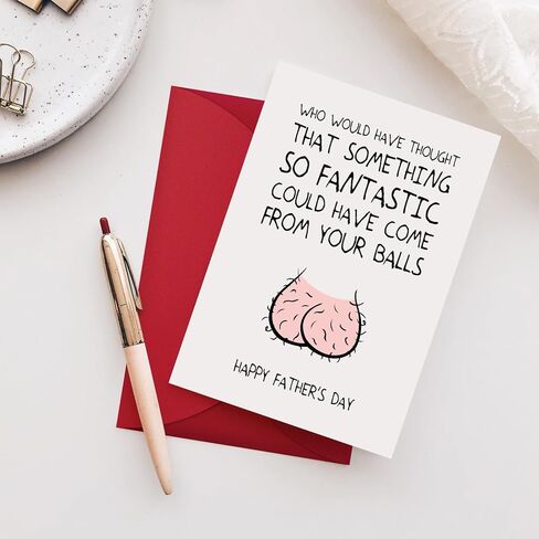 Fathers Day Card, Fathers Day Funny Gifts from Daughter Son Kids Wife, Best Jokes Daddy Gift Ideas, Boy Girl Dad Gifts, Gag Gift for Dad Who Wants Nothing, Humorous Unique Card for Husband Father in Saudi Arabia