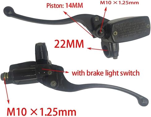 7/8" Motorcycle Handlebar Hydraulic Brake Clutch Master Cylinder Lever Compatible For Yamaha Compatible For Honda (22mm) in Kuwait