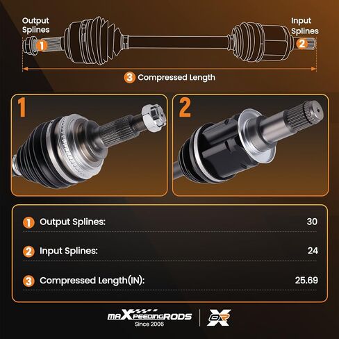 مجموعة عمود المحور الأمامي من maXpeedingrods لسيارة Lexus ES300 1997-2001، Toyota Avalon 1997-2004، Camry 1997-2001، Sienna 1998-2003، Solara 1999-2003، جانب السائق الأيسر، استبدال # 4342006170، 4342008010 in Kuwait