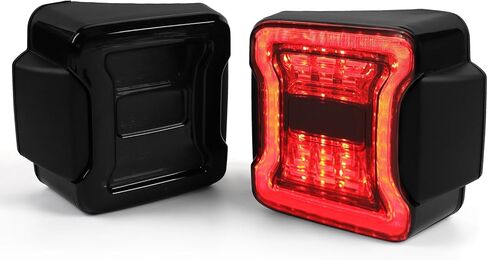 LED Tail Lights for Jeep Wrangler JK JKU 2007-2018, [DOT Approved] [Smoked Lens] [Plug n Play] Jeep JK Accessories (JK upgrade JL oem) in Saudi Arabia
