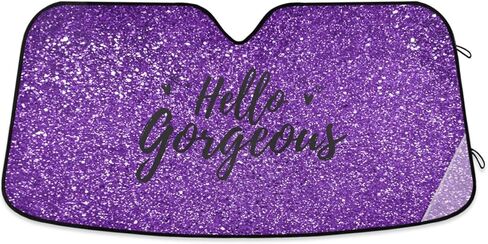 Gredecor Windshield Sun Shade Pink Glitter Spark Car Sun Visor Sunshades Blocks UV Rays and Heat Protection Foldable Sun Shield Cover Automotive Interior Accessories£¬55x27.6in in Saudi Arabia