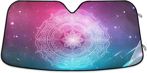Gredecor Windshield Sun Shade Pink Glitter Spark Car Sun Visor Sunshades Blocks UV Rays and Heat Protection Foldable Sun Shield Cover Automotive Interior Accessories£¬55x27.6in in Saudi Arabia