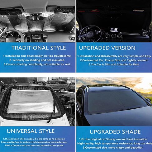 Fit for Mazda 3 Sedan BK Mazda3 2004-2009,Windshield Sun Shade,Front Windshield Cover Sun Shade Foldable,Car Accessories in Saudi Arabia