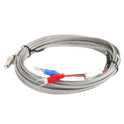 Thermocouple Type K J M6 Screw 5M Wire 0-800℃ K Type Temperature Sensor Stainless Steel Thermocouple Sensor K/j Type(M6 J Type 5M) in Saudi Arabia