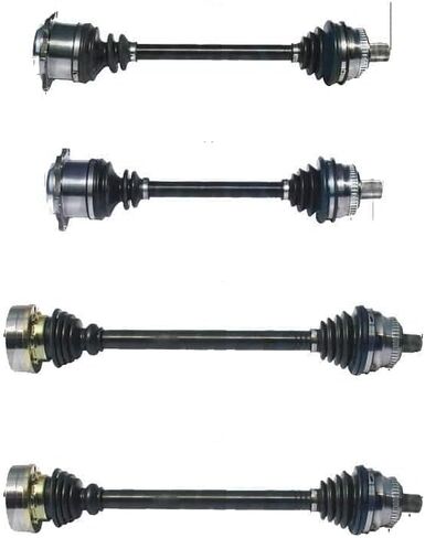 Replacement CV Axle Shaft Kit - Front and Rear (Front and Rear CV Axle Shafts/Automatic/AWD) Mechanics Choice for Audi (EB84181) in Kuwait