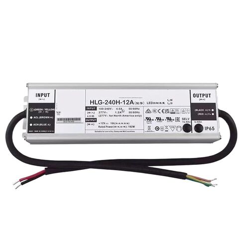 1pcs HLG-240H-54A 54V 4.45A Constant Voltage LED Lighting Driver PFC Water Proof Switching Power Supply in Saudi Arabia