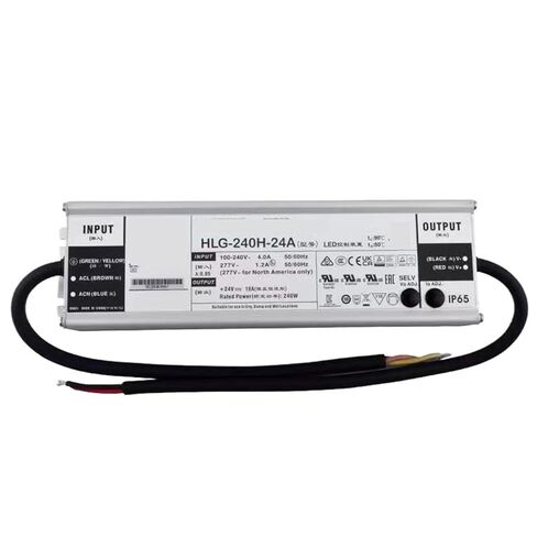 1pcs HLG-240H-54A 54V 4.45A Constant Voltage LED Lighting Driver PFC Water Proof Switching Power Supply in Saudi Arabia