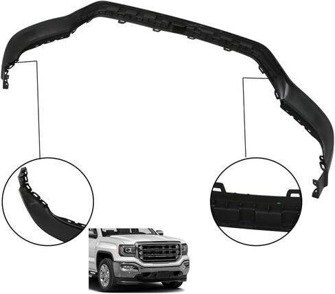 Replacement for GMC Sierra 1500 2016 2017 2018 Front Upper Bumper Cover GM1014117 23496760 in Kuwait