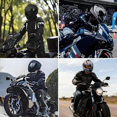 Spark Adults Full Face Motorcycle Helmet for Street Bike - DOT Certified Motorcycle Helmets with Advanced Ventilation & Quick Release, Lightweight ABS Shell for Commuting & Touring in Saudi Arabia